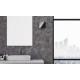 ФПБ 180/100 Глас-1 черный стекло глянец с решеткой декоративная лицевая панель Design Concept