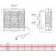 AB 150 (ВРР 15) настенный вентилятор жалюзи реверсивный