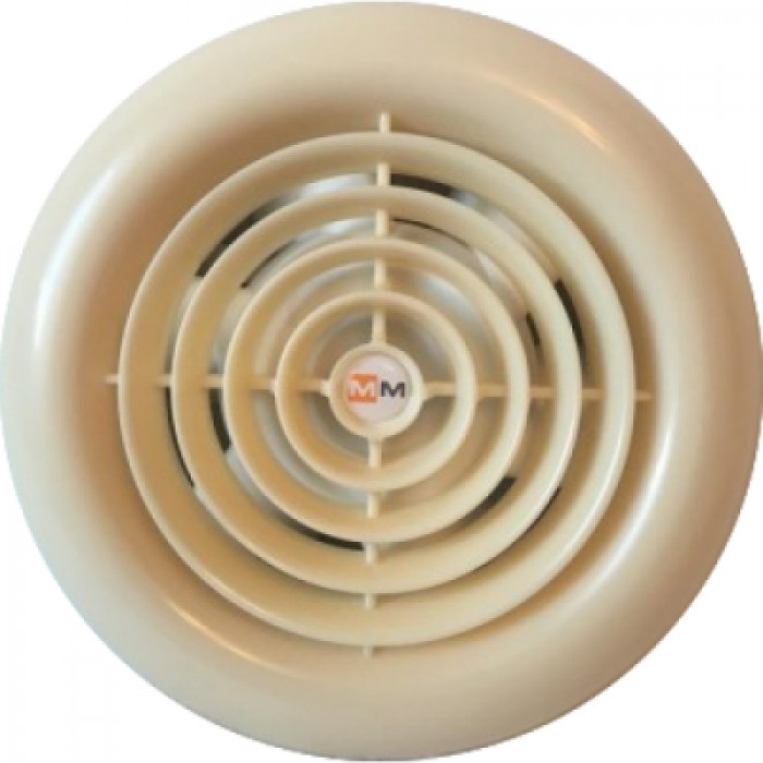 MM 100 круглый кремовый осевой вентилятор