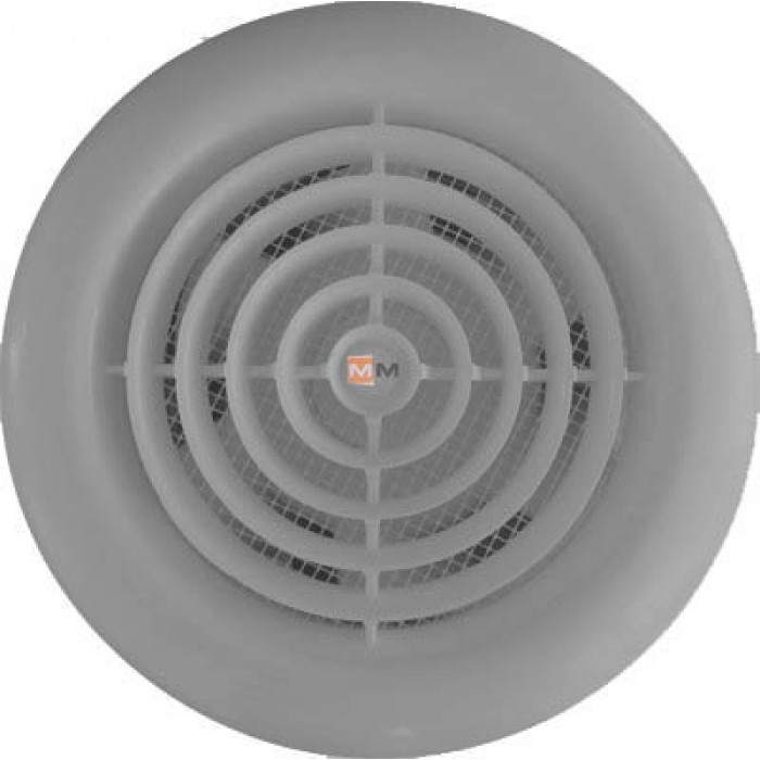 MM 100 круглый серый осевой вентилятор