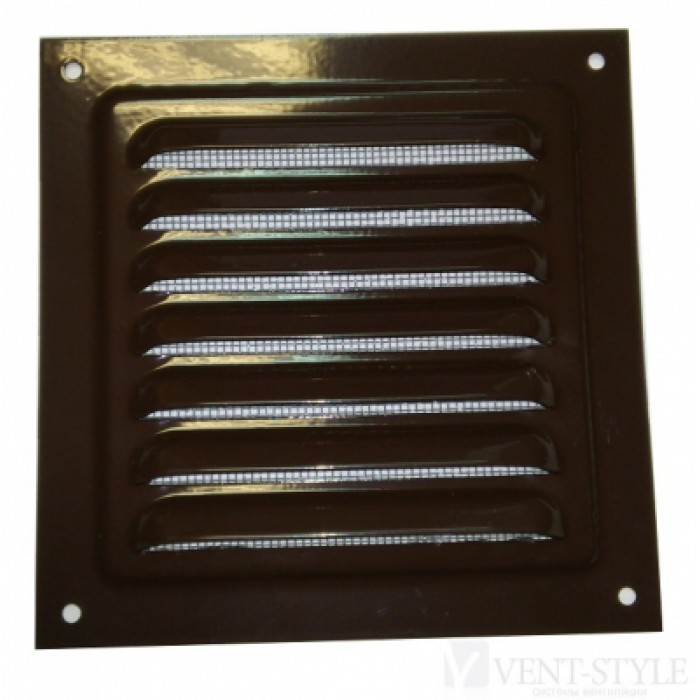 МВМ 200 коричневая решетка металлическая (200х200)