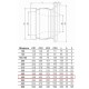 KV 450 сопловый диффузор алюминиевый