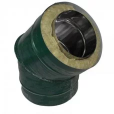 Отвод 45 250/310 о/о зеленая сэндвич оцинковка
