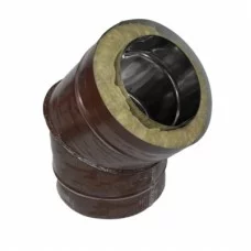 Отвод 45 250/310 о/о коричневый сэндвич оцинковка