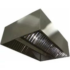 ЗВО 350x1000x1400 островной тип 3 зонт вытяжной из нержавеющей стали 1 мм